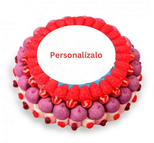 TARTA GRANDE CON OBLEA PERSONALIZADA