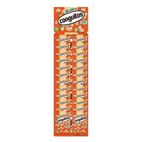 CONGUITO CHOCOLATE BLANCO 24 UNIDADES 18g.
