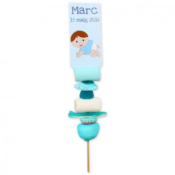 BROCHETA DE BAUTIZO AZUL
