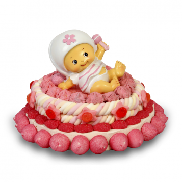 TARTA BAUTIZO NIÑA SIN FIGURA