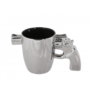 TAZA PLATEADA DE PISTOLA