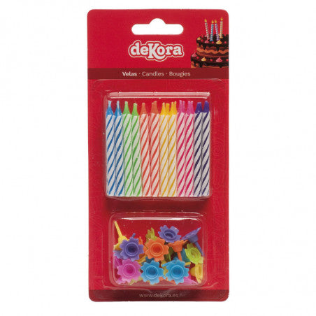 VELAS DE COLORES