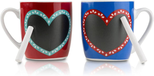 TAZA CORAZÓN PIZARRA