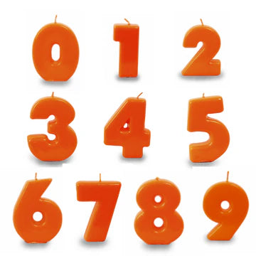 VELAS NARANJAS 8,5 CM