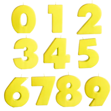 VELAS AMARILLAS 20CM