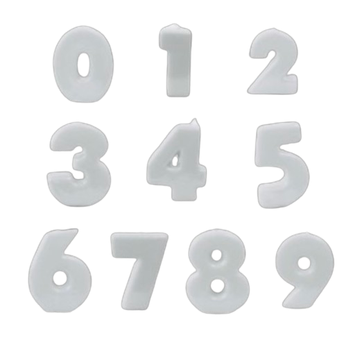 VELAS BLANCAS 8.5 CM