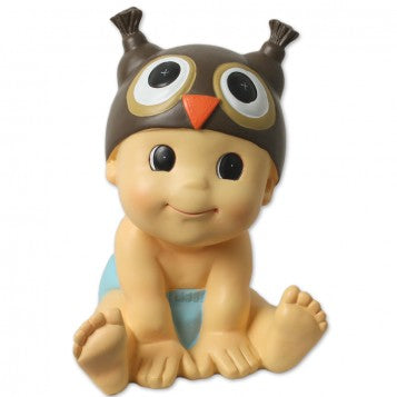 FIGURA DE BAUTIZO NIÑO SENTADO - HUCHA