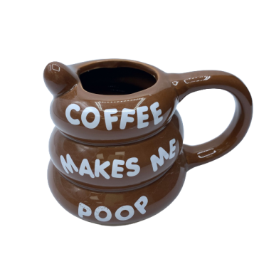 TAZA EN FORMA DE CACA