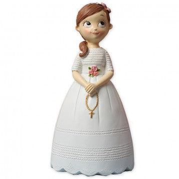 MUÑECA PARA TARTA DE COMUNIÓN CON ROSARIO