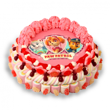 TARTA GRANDE PATRULLA CANINA ROSA