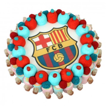 TARTA MEDIANA OBLEA FC BARCELONA