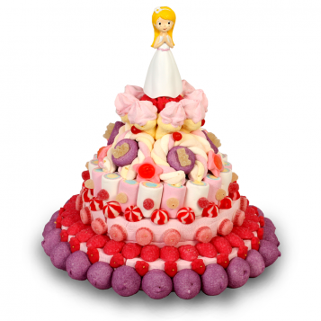 TARTA DE NIÑA COMUNIÓN SIN FIGURA