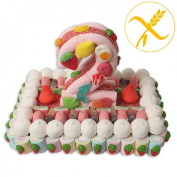TARTA GRANDE 1 BASE + 1 NÚMERO A ESCOGER (SIN GLUTEN)