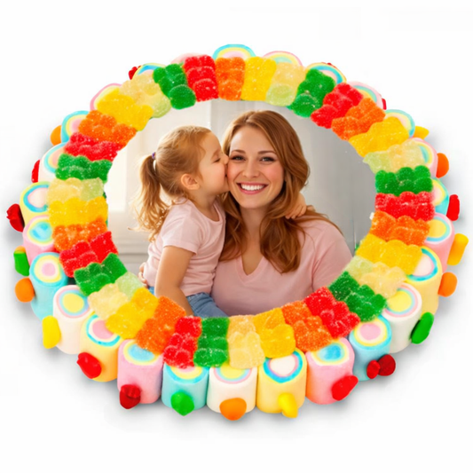 TARTA OBLEA COLORES DÍA DE LA MADRE