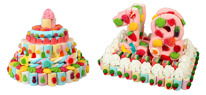 Chuches para cumpleaños - Tartas de chuches - Tartachuches