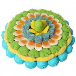 Tarta redonda de chuches