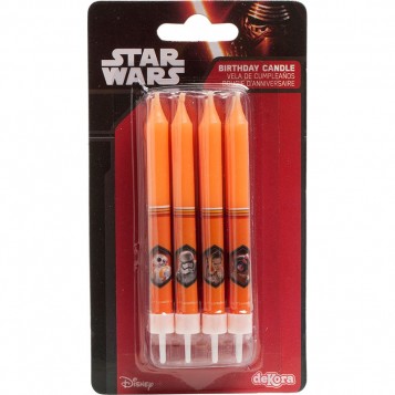 Velas STAR WARS blister de 8 unidades