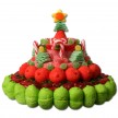 Tarta de chuches de Navidad