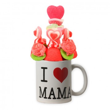 Taza de chuches I LOVE MAMA