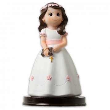 Figura niña comunión para tarta