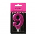 Vela metalizada fucsia nº9