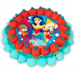 Tarta de chuches Super hero Girls