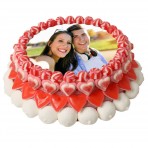 Tarta de chuches con foto personalizada