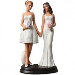 Figura para tarta de boda chicas