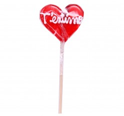 Piruleta corazón "T'estimo"