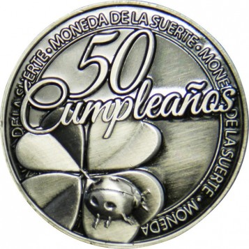 Llavero Moneda 50 Cumpleaños