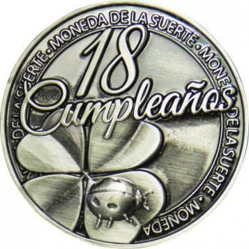 Llavero Moneda 18 Cumpleaños