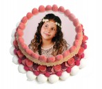 TARTA DE CHUCHES CON FOTO PERSONALIZADA COMUNIÓN