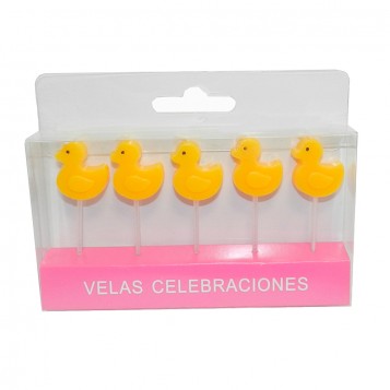 Vela cumpleaños patitos