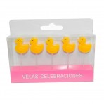 Vela cumpleaños patitos