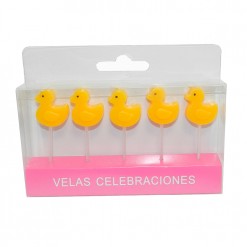 Vela cumpleaños patitos