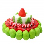 Tarta de chuches árboles Navidad