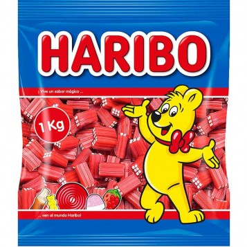 Ladrillos rellenos fresa Haribo