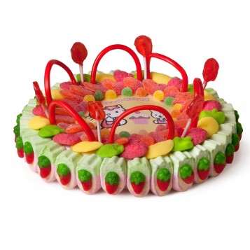 Tarta oblea Hello Kitty