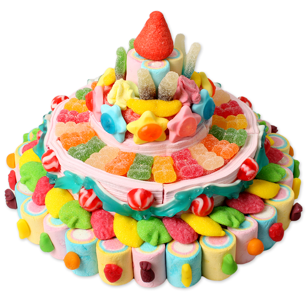 buque de vapor Empresario Acuario Tartas Grandes - Tarta gominolas grande - Tarta Chuches