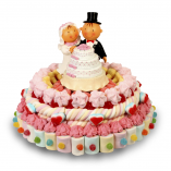 Tarta Boda chuches sin figura