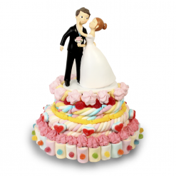 Tarta Boda Chuches sin Figura Novios