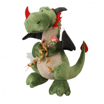 Peluche dragon verde