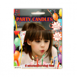 PARTY CANDLES Llamas de colores