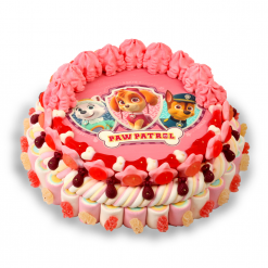 Tarta oblea Patrulla Canina Rosa