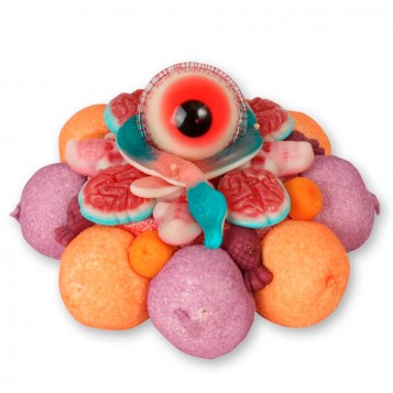 Tarta de Halloween de chuches mini