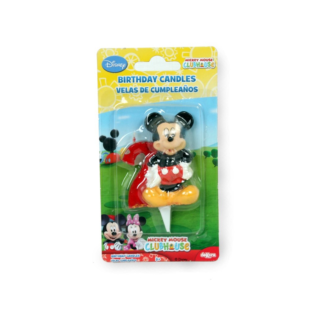 Vela De Cumpleaños Mickey Bebe Niños Personalizada