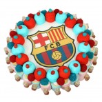 Tarta oblea Barça