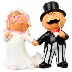 Figura boda novios photocall