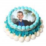 Tarta de chuches con foto personalizada