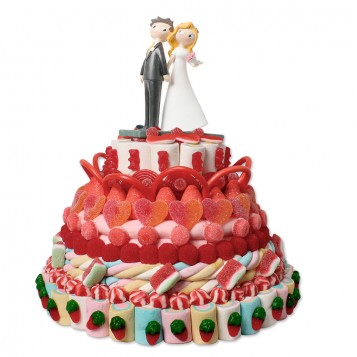 Tarta de chuches para bodas Maxi sin figura